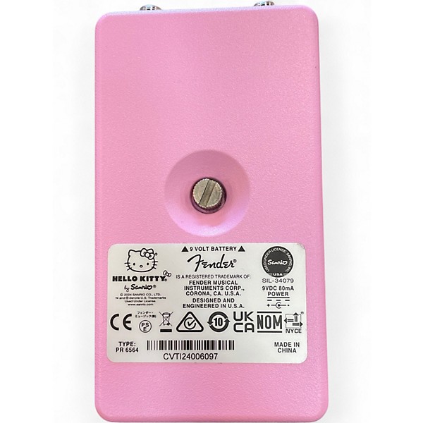 Used Fender hello kitty fuzz Effect Pedal