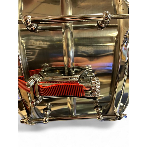 Used Pork Pie 14in THE HIP PIG SNARE Silver Drum