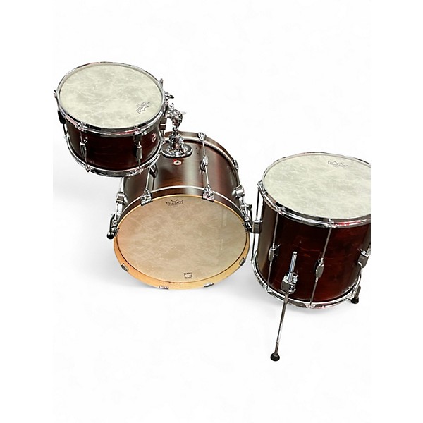 Used Barton Drums 3 Piece 3pc drumkit satin chocolate Drum Kit