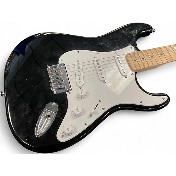 Used Squier Sonic Stratocaster Black Solid Body Electric Guitar