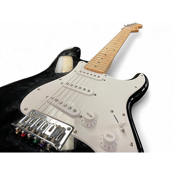 Used Squier Sonic Stratocaster Black Solid Body Electric Guitar