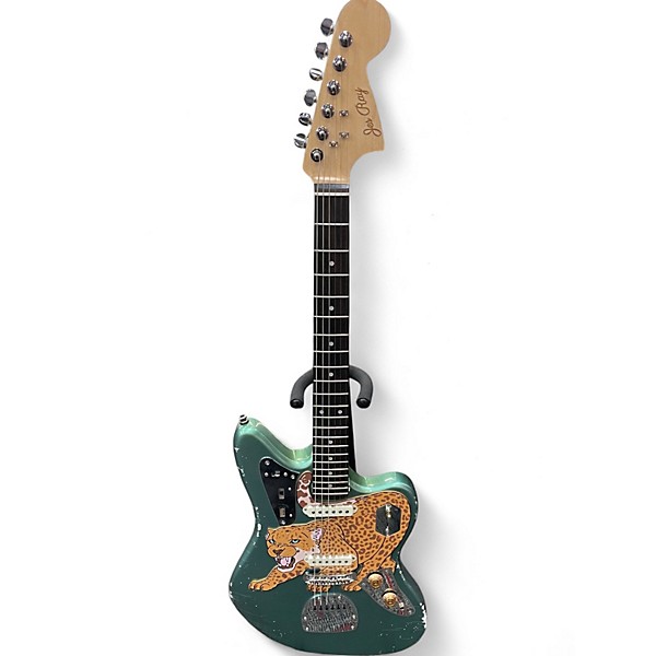 Used Jes Ray J STYLE GREEN RELIC Solid Body Electric Guitar