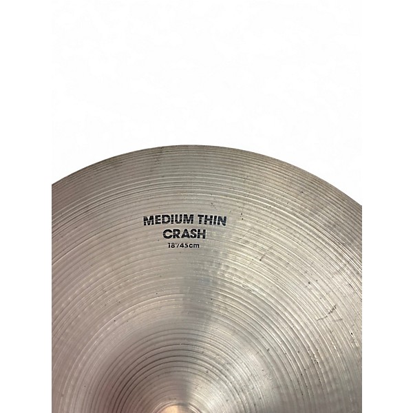 Used Zildjian 18in avedis medium thin  Cymbal