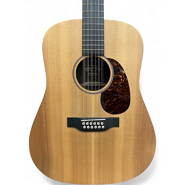 Used Martin D12X1AE Natural 12 String Acoustic Electric Guitar