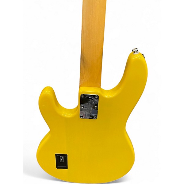 Used Sterling by Music Man Stingray 4 Yellow Electric Bass Guitar