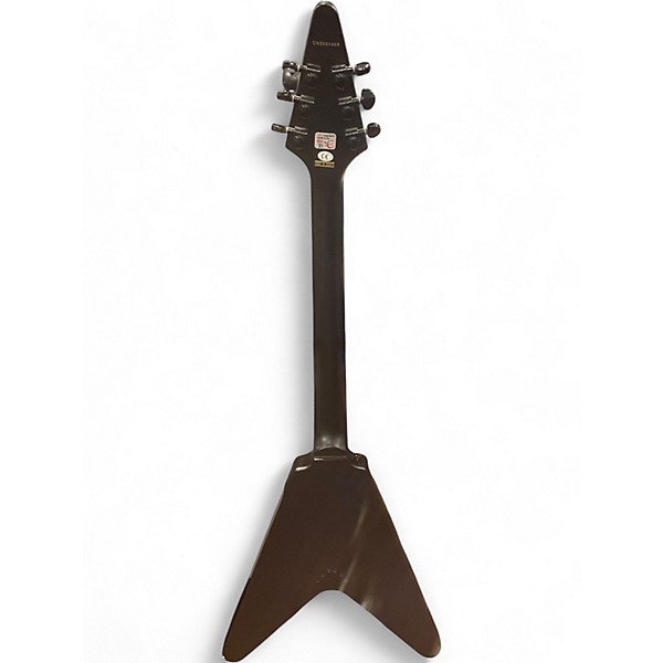 Used 2002 Epiphone MIK Flying V Black Solid Body Electric Guitar