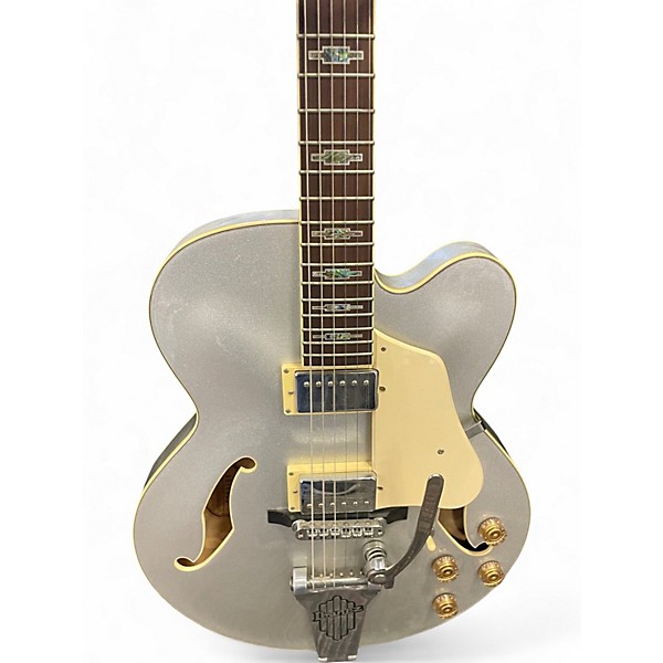 Used Ibanez AFS75TD Artcore Silver Hollow Body Electric Guitar