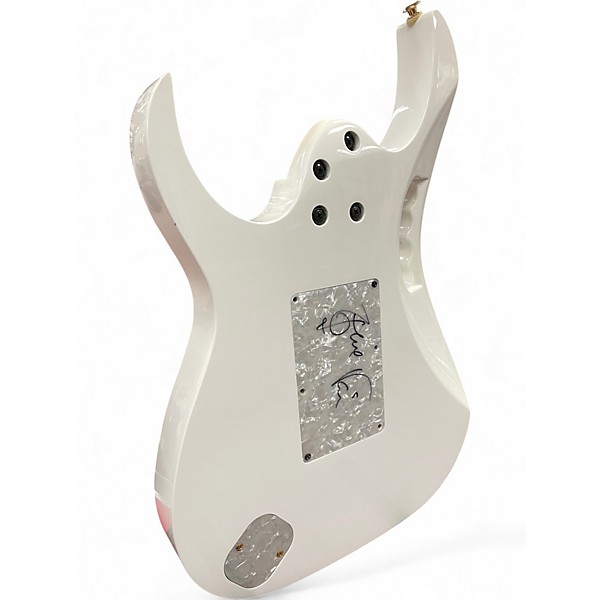 Used 1999 Ibanez JEM7V Steve Vai Signature Olympic White Solid Body Electric Guitar