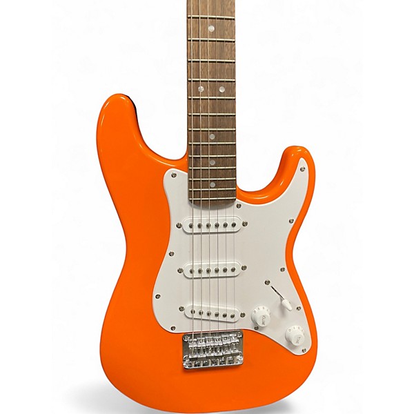 Used Squier Mini Affinity Stratocaster Orange Electric Guitar