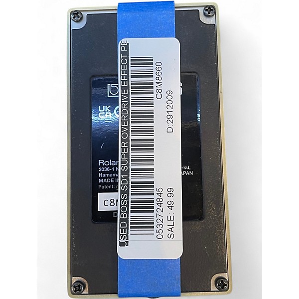 Used BOSS SD1 Super Overdrive Effect Pedal