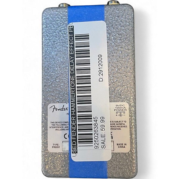 Used Fender HAMMERTONE DELAY Effect Pedal