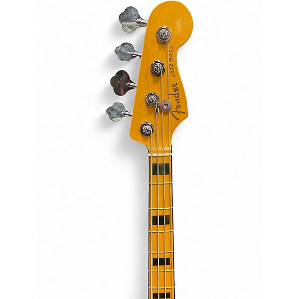 Used Fender American Ultra Jazz Bass Texas Tea Electric Bass Guitar
