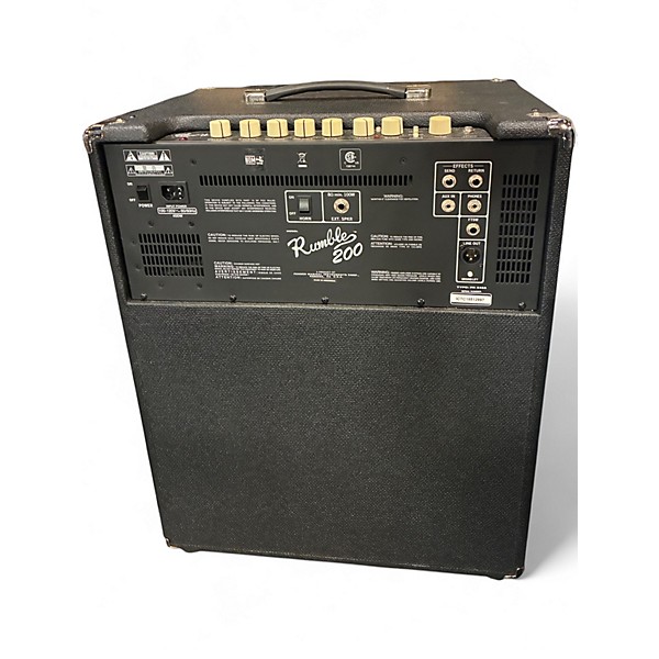 Used Fender Rumble 200 Bass Combo Amp