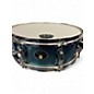 Used TAMA 14X5.5 Silverstar Snare blue sparkle Drum