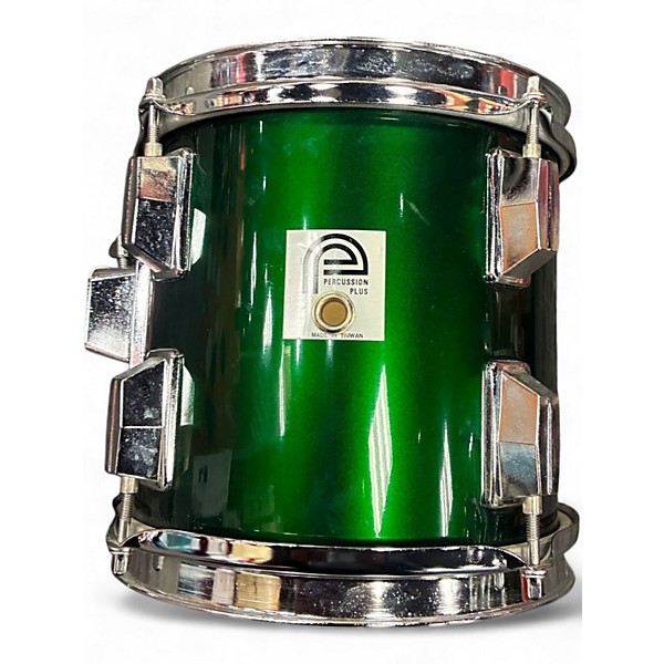 Used Pearl Export 6 Piece Pearl Export Kit Green Drum Kit