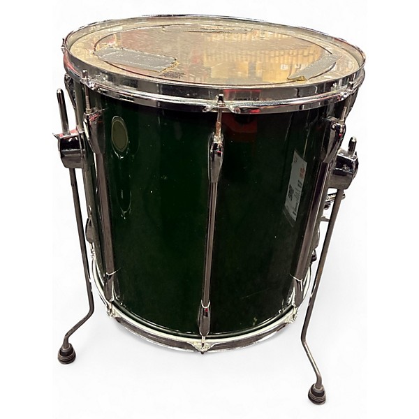 Used Pearl Export 6 Piece Pearl Export Kit Green Drum Kit