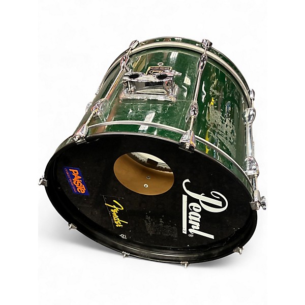 Used Pearl Export 6 Piece Pearl Export Kit Green Drum Kit