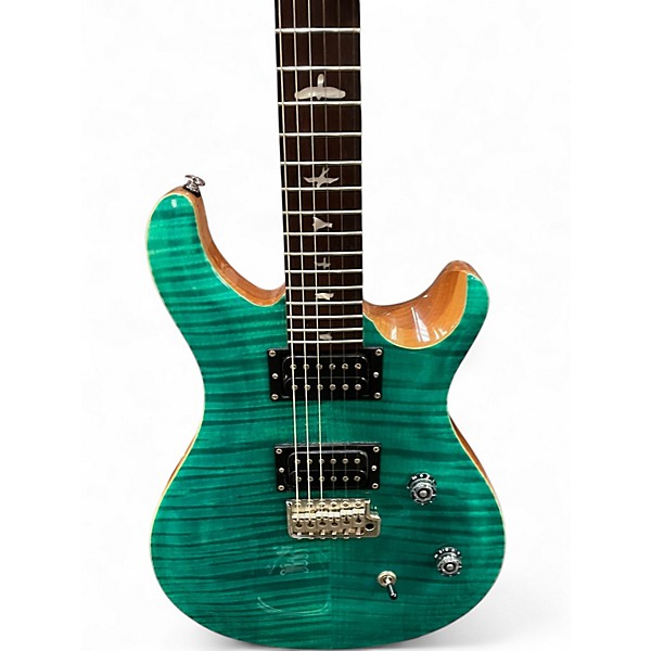 Used PRS SE Custom 24 Turquoise Solid Body Electric Guitar