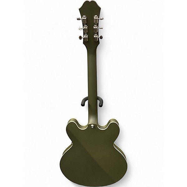 Used Epiphone Casino Worn Olive Drab Hollow Body Electric Guitar