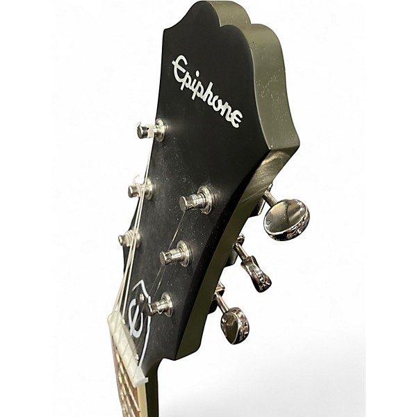 Used Epiphone Casino Worn Olive Drab Hollow Body Electric Guitar