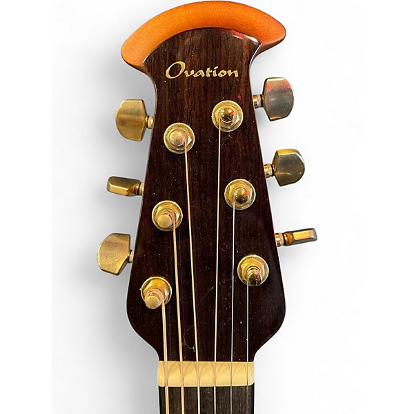 Used Ovation CE44P Celebrity Series Elite Plus Mid-Depth Figured Koa Acoustic Electric Guitar