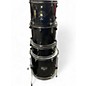 Used Gammon Percussion 5 Piece STANDARD DRUM SET BLACK Drum Kit