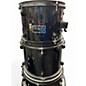 Used Gammon Percussion 5 Piece STANDARD DRUM SET BLACK Drum Kit