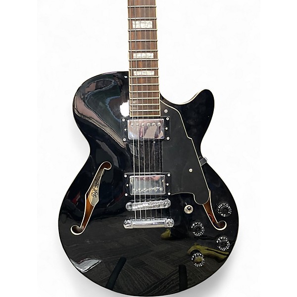 Used D'Angelico Premier  Black Hollow Body Electric Guitar