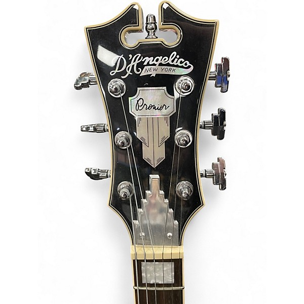 Used D'Angelico Premier  Black Hollow Body Electric Guitar