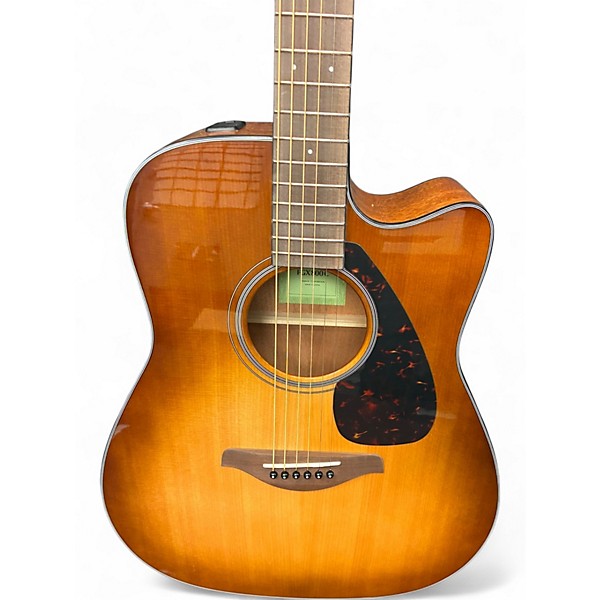 Used Yamaha FGX800C 2 Color Sunburst Acoustic Electric Guitar