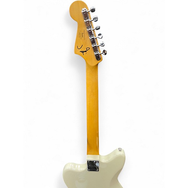 Used Squier J Mascis Jazzmaster Olympic White Solid Body Electric Guitar