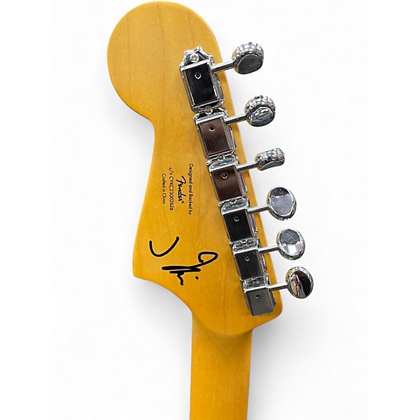 Used Squier J Mascis Jazzmaster Olympic White Solid Body Electric Guitar