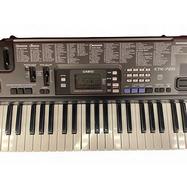 Used Casio CTK720 61-Key Portable Keyboard