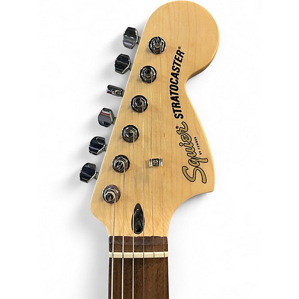 Used Squier Sonic Stratocaster HSS Black Solid Body Electric Guitar