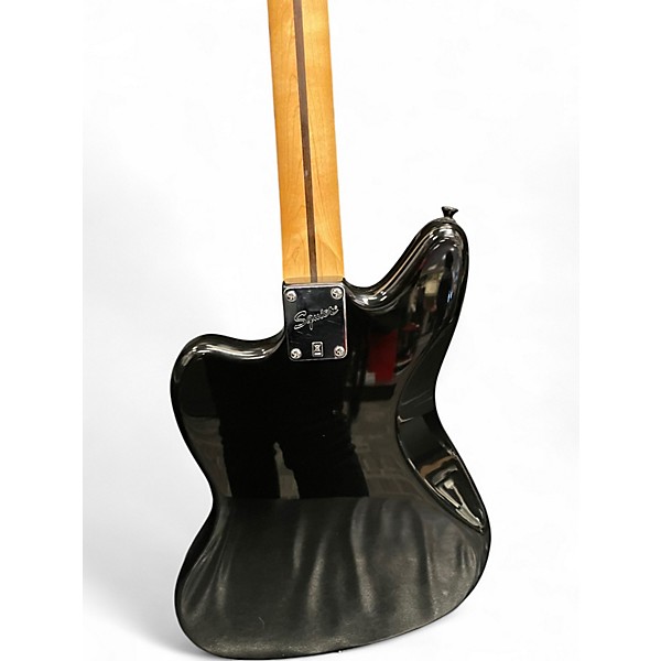 Used Squier Vintage Modified Jaguar Bass Black Electric Bass Guitar
