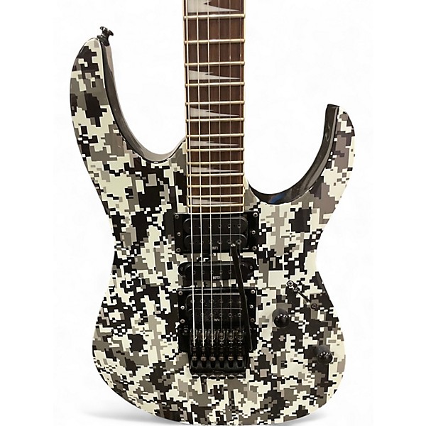 Used Ibanez RG370DXGP3 WHITE DIGITAL CAMO Solid Body Electric Guitar
