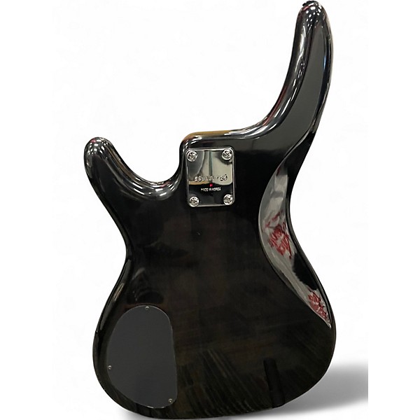 Used Alvarez AEB-4 Trans Black Electric Bass Guitar