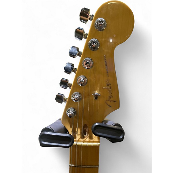 Used 2000s Fender American Deluxe Stratocaster Candy Tangerine Solid Body Electric Guitar