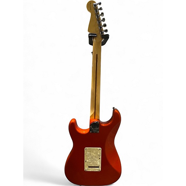 Used 2000s Fender American Deluxe Stratocaster Candy Tangerine Solid Body Electric Guitar