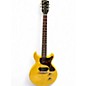 Used 2012 Gibson Billie Joe Armstrong Les Paul Junior Double Cutaway TV Yellow Solid Body Electric Guitar thumbnail