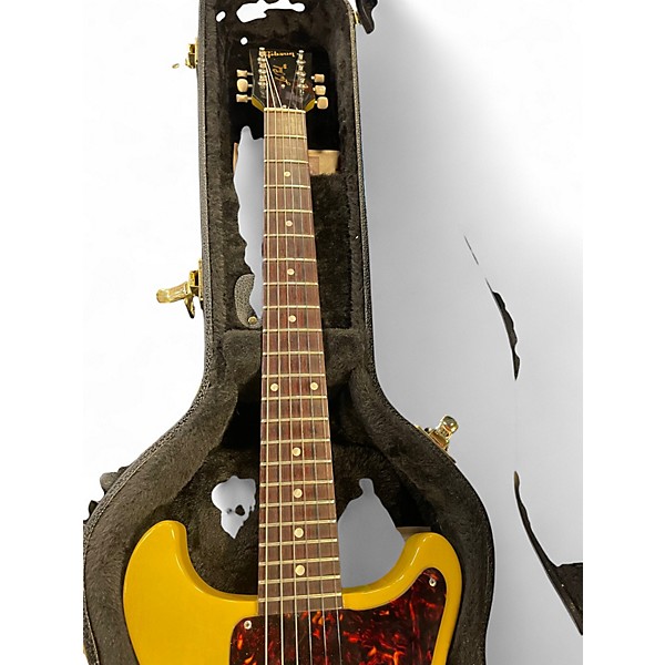 Used 2012 Gibson Billie Joe Armstrong Les Paul Junior Double Cutaway TV Yellow Solid Body Electric Guitar