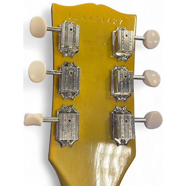 Used 2012 Gibson Billie Joe Armstrong Les Paul Junior Double Cutaway TV Yellow Solid Body Electric Guitar