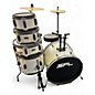 Used SPL 5 Piece junior kicker silver Drum Kit thumbnail