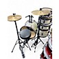 Used SPL 5 Piece junior kicker silver Drum Kit