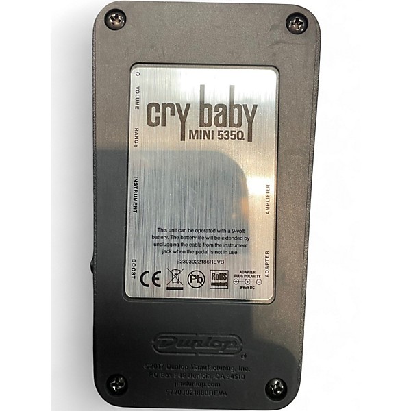 Used Dunlop Cry Baby Mini 535q Effect Pedal