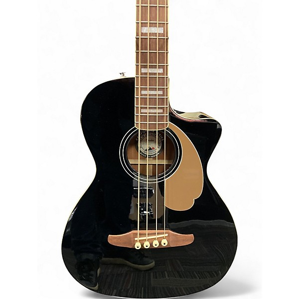 Used Fender KINGMAN ACOUSTIC BASS V2 Black Acoustic Bass Guitar