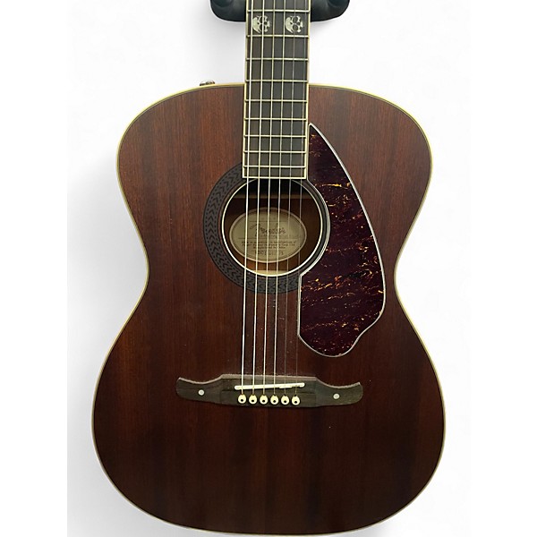 Used 2014 Fender Tim Armstrong Hellcat Natural Mahogany Acoustic Electric Guitar