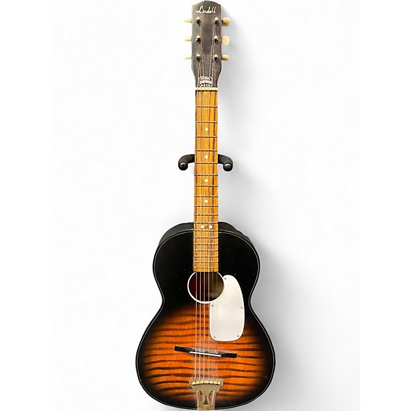 Vintage 1960s Lindell Parlor Tobacco Sunburst Acoustic Guitar