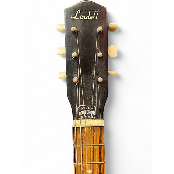 Vintage 1960s Lindell Parlor Tobacco Sunburst Acoustic Guitar