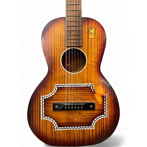 Vintage 1930s Regal Square Neck Natural Acoustic Guitar